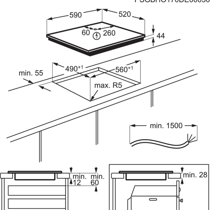 Płyta indukcyjna SLIM-FIT 60 cm Electrolux EIT61443B