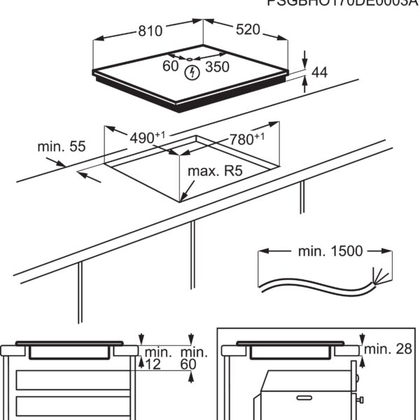 Płyta indukcyjna MultipleBridge SLIM-FIT 80 cm Electrolux EIV8457